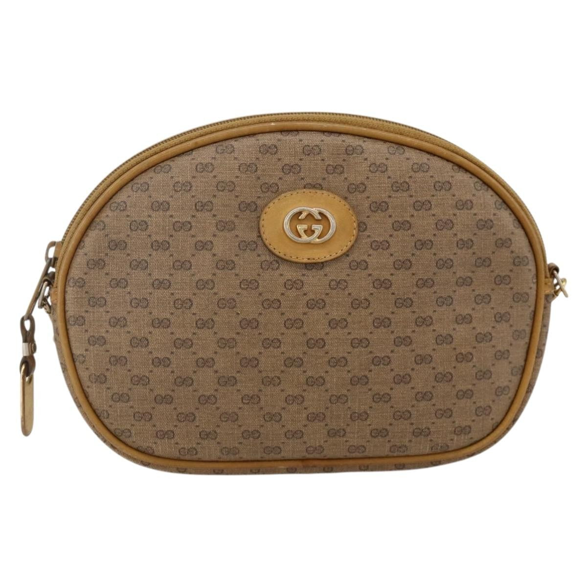Gucci Micro Gg Supreme Gg Canvas Beige Pvc Shoulder Bag Bag (Pre-Owned)
