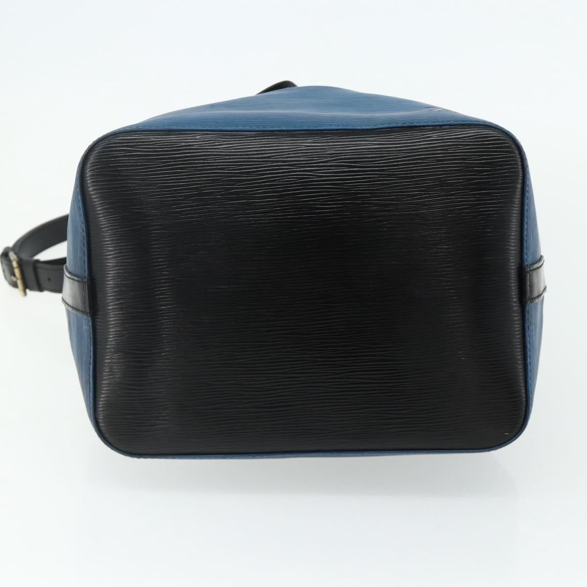 Louis Vuitton Bicolor Petit Noe Epi Leather Blue Leather Shoulder Bag Bag (Pre-Owned)