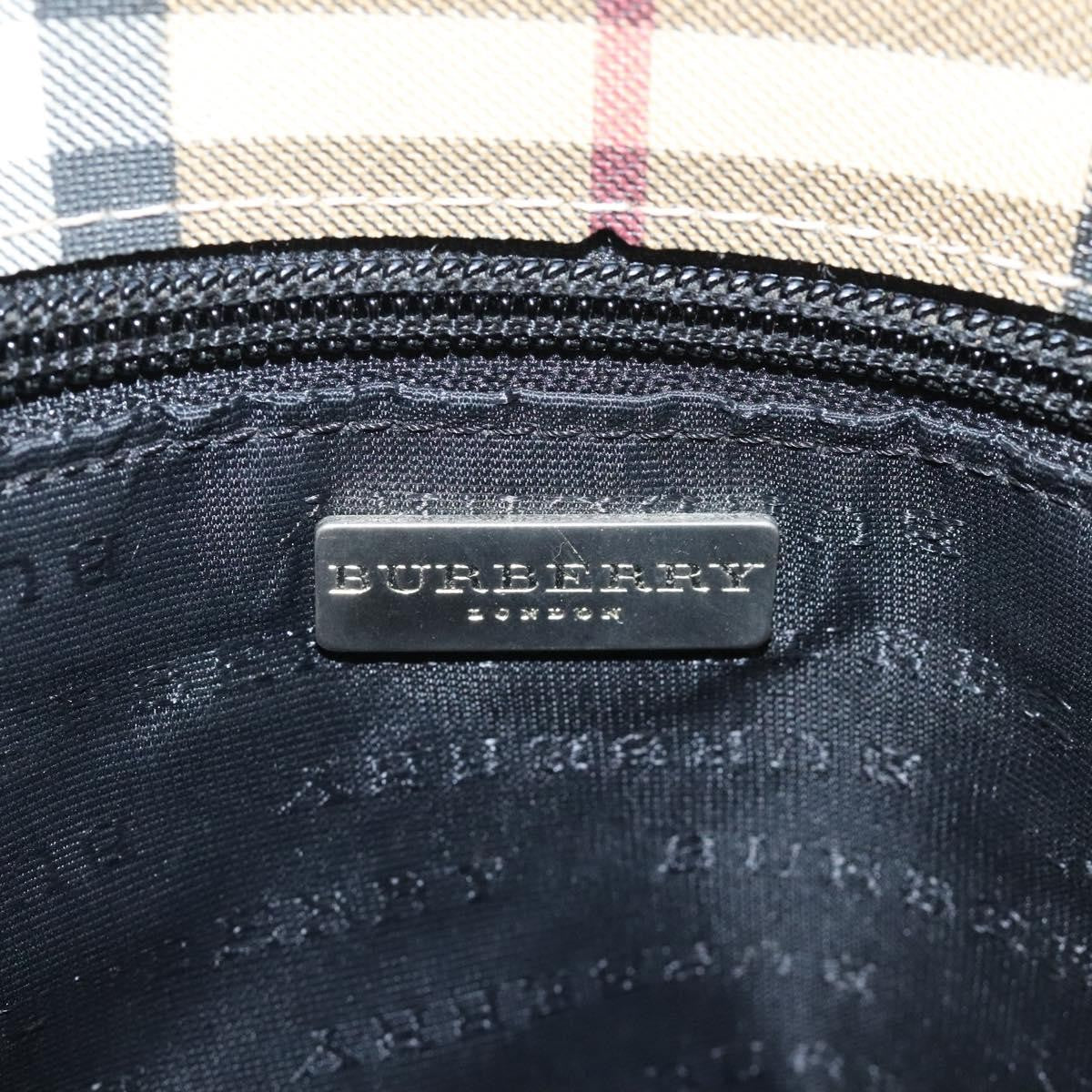 Burberry Nova Check Nova Check Canvas And Leather Beige Canvas Handbag (Pre-Owned)