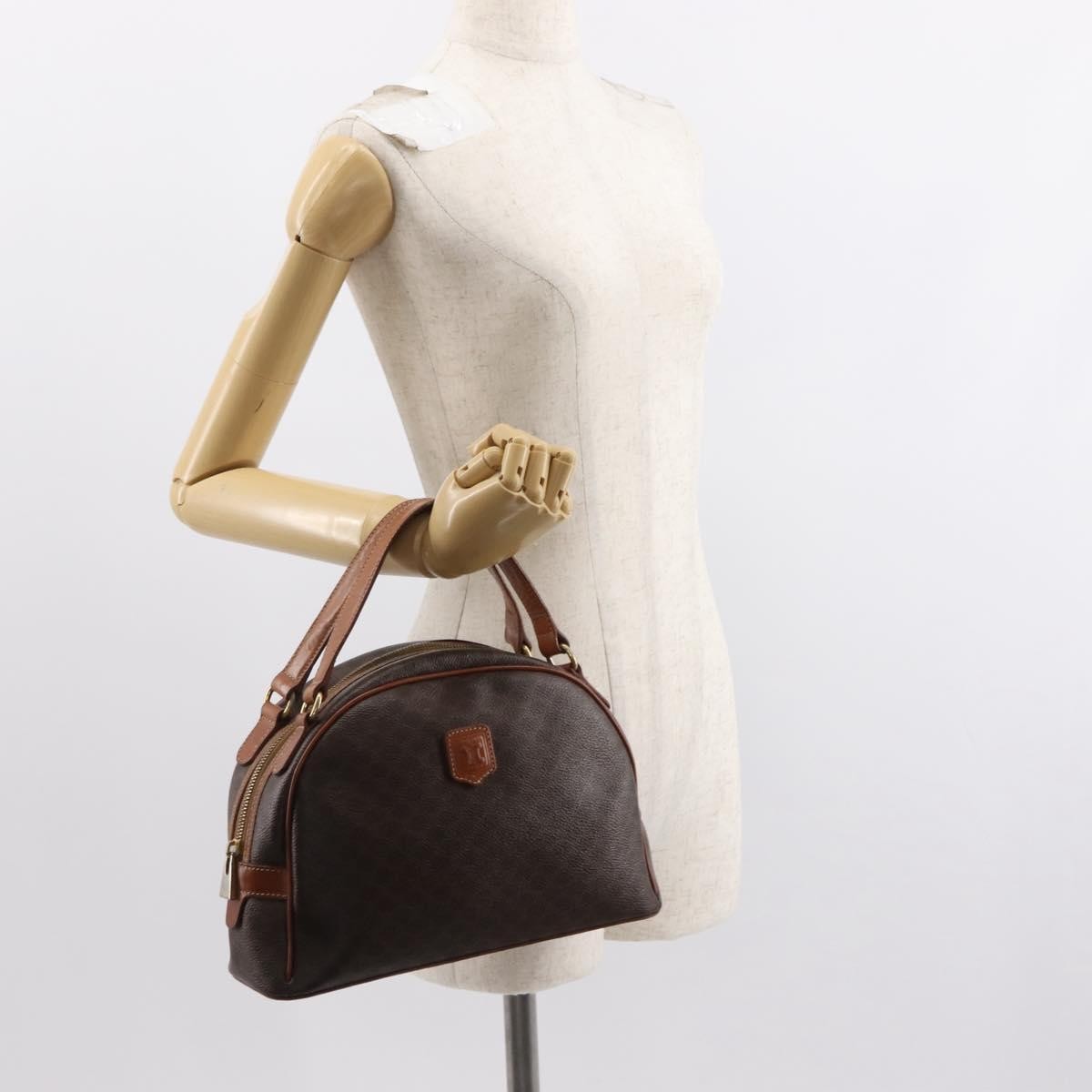 Celine Macadam Canvas Brown Canvas Handbag (Pre-Owned)