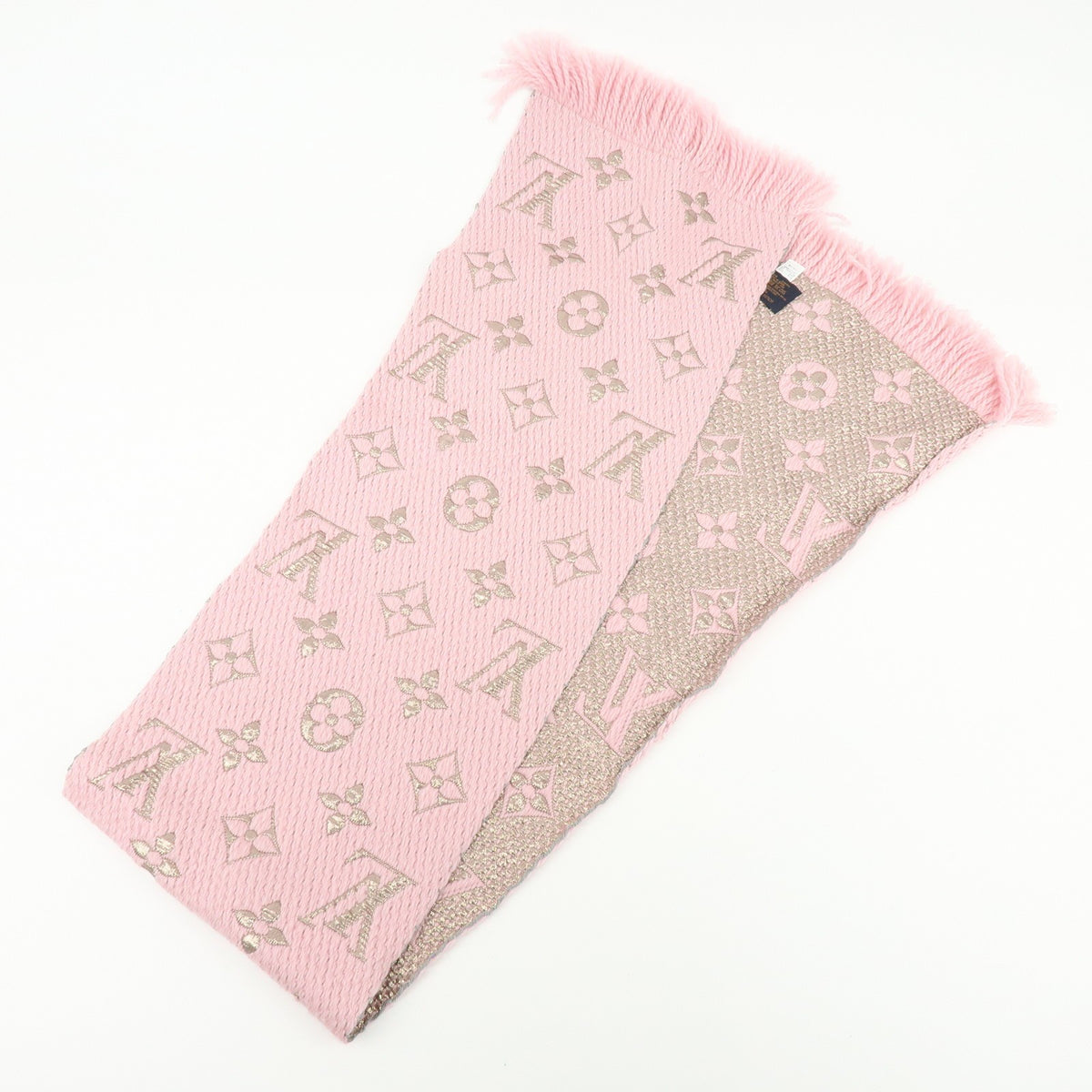 Louis Vuitton Etoile Scarf Monogram Pink Wool Scarve & Shawl Accessory (Pre-Owned)
