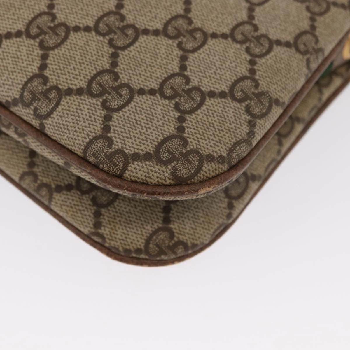 Gucci Vintage Gg Coated Canvas Beige Pvc Shoulder Bag Bag (Pre-Owned)