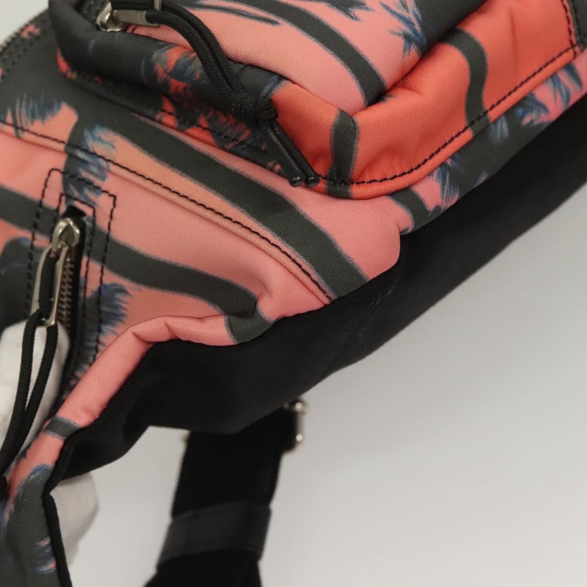 Saint Laurent Front Pocket Waist Printed Nylon Pink Nylon Shoulder Bag Bag (Pre-Owned)