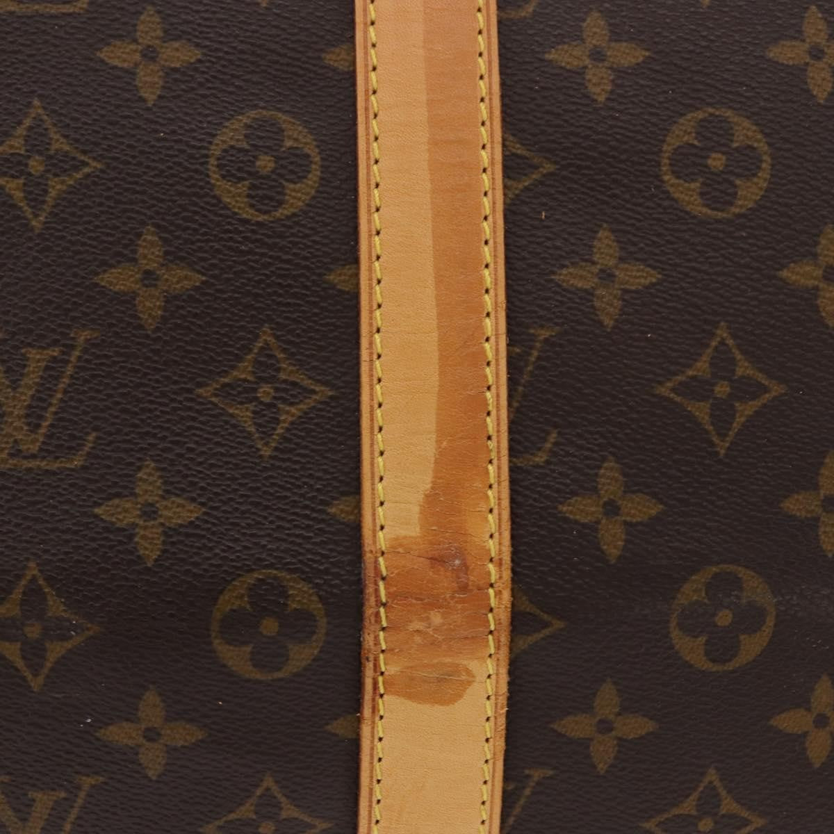 Louis Vuitton Keepall Bandouliere Monogram Canvas Brown Canvas Travel Bag Bag (Pre-Owned)