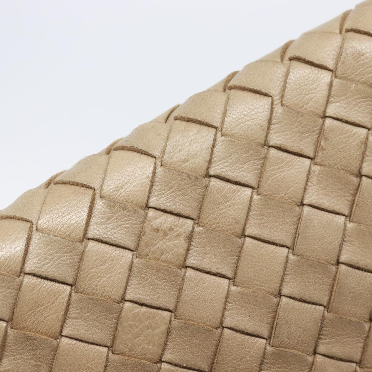 Bottega Veneta Tassel Flap Intrecciato Nappa Beige Leather Crossbody Bag Bag (Pre-Owned)