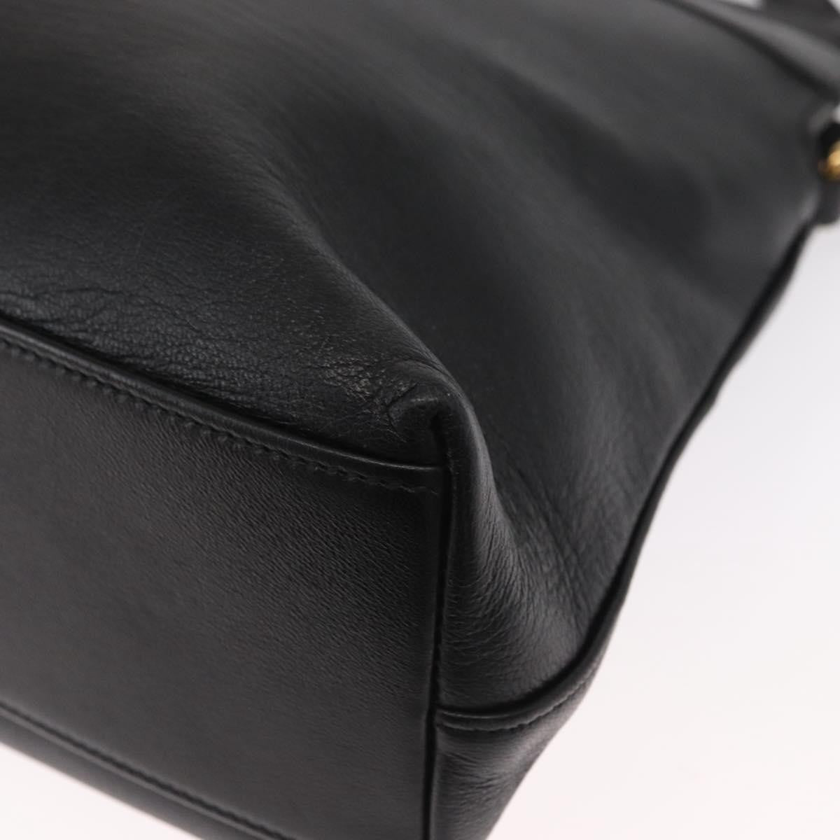 Gucci Linea Matisse Interlocking G Top Handle Tote Leather Black Leather Shoulder Bag Bag (Pre-Owned)