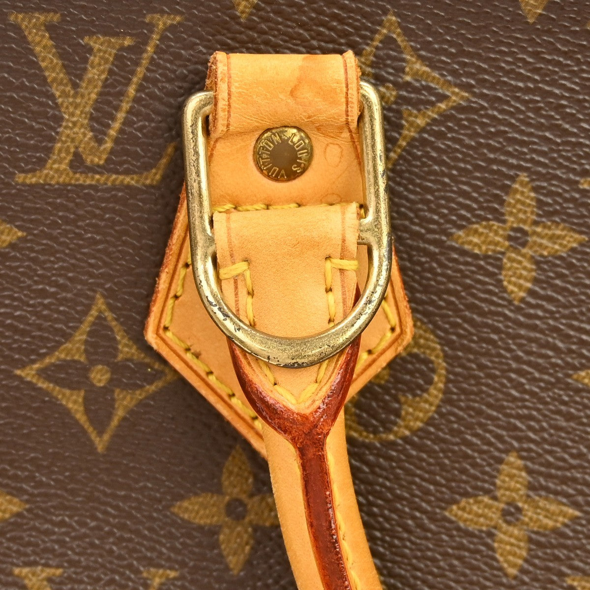 Louis Vuitton Alma Handbag Monogram Canvas Brown Canvas Handbag (Pre-Owned)