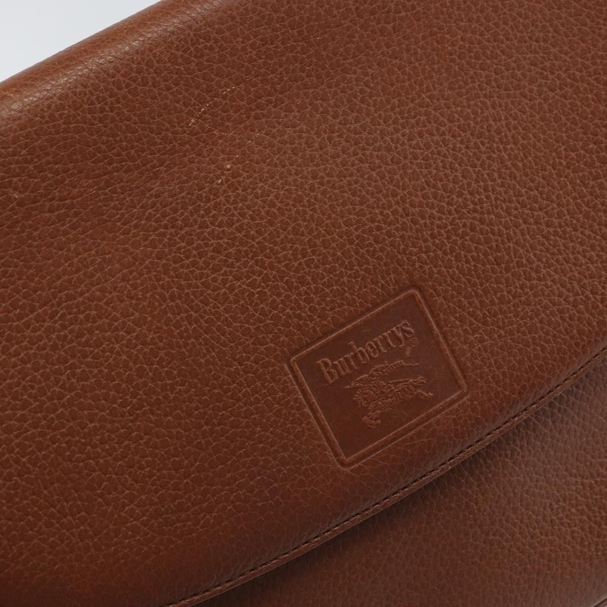 Burberry Vintage Leather Brown Leather Shoulder Bag Bag (Pre-Owned)