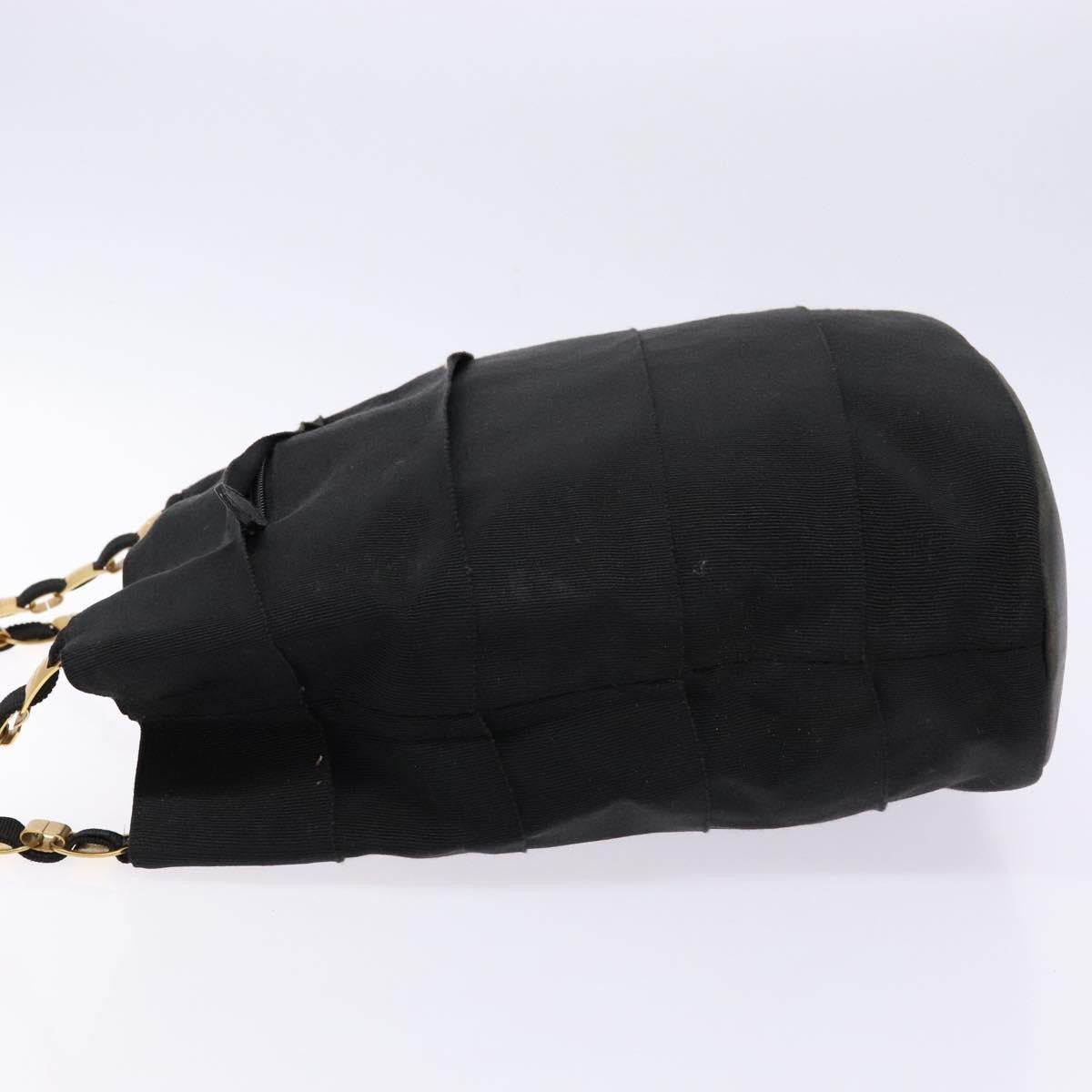Salvatore Ferragamo Vala Canvas Black Canvas Shoulder Bag Bag (Pre-Owned)