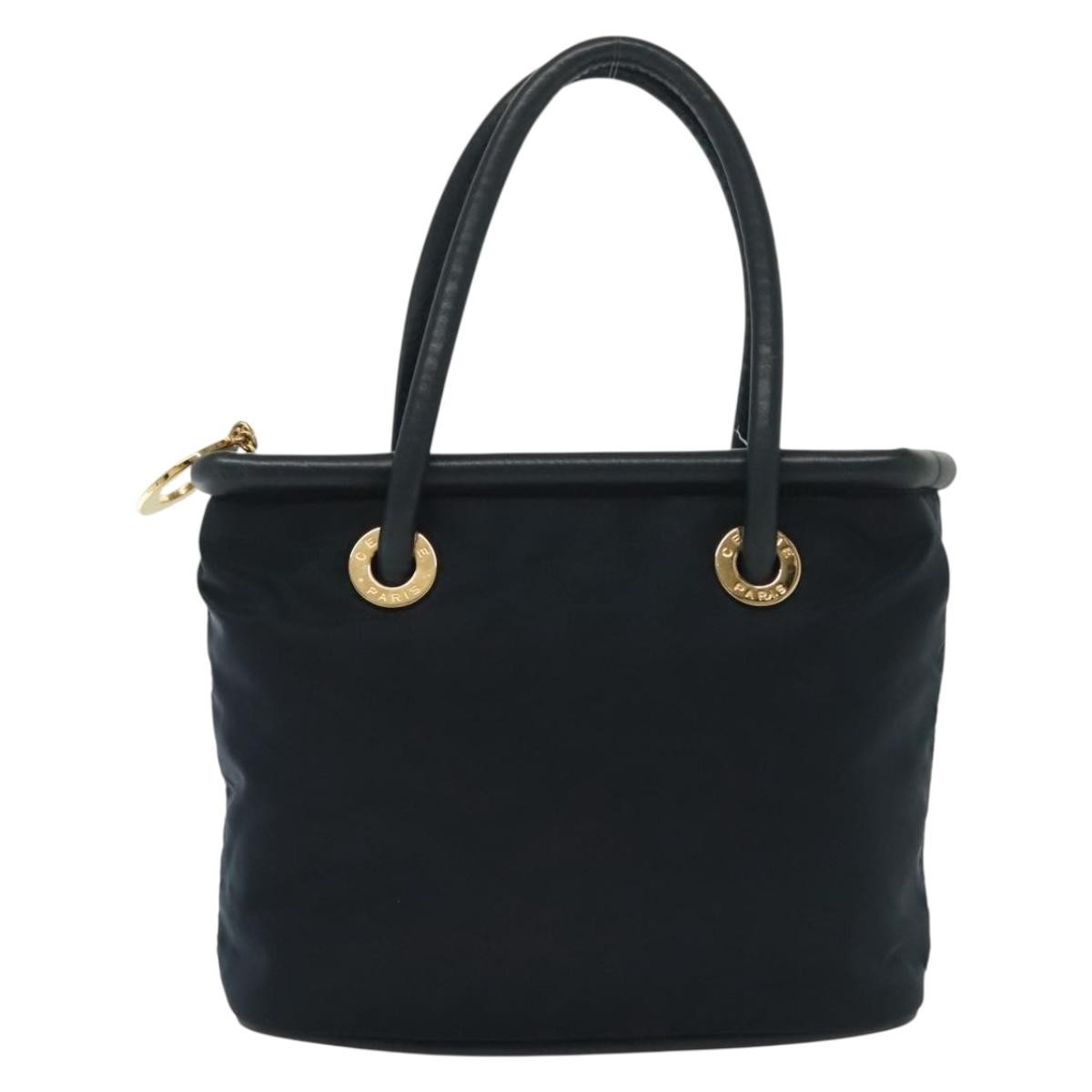 Celine Handbag Nylon Navy Nylon Handbag (Pre-Owned)