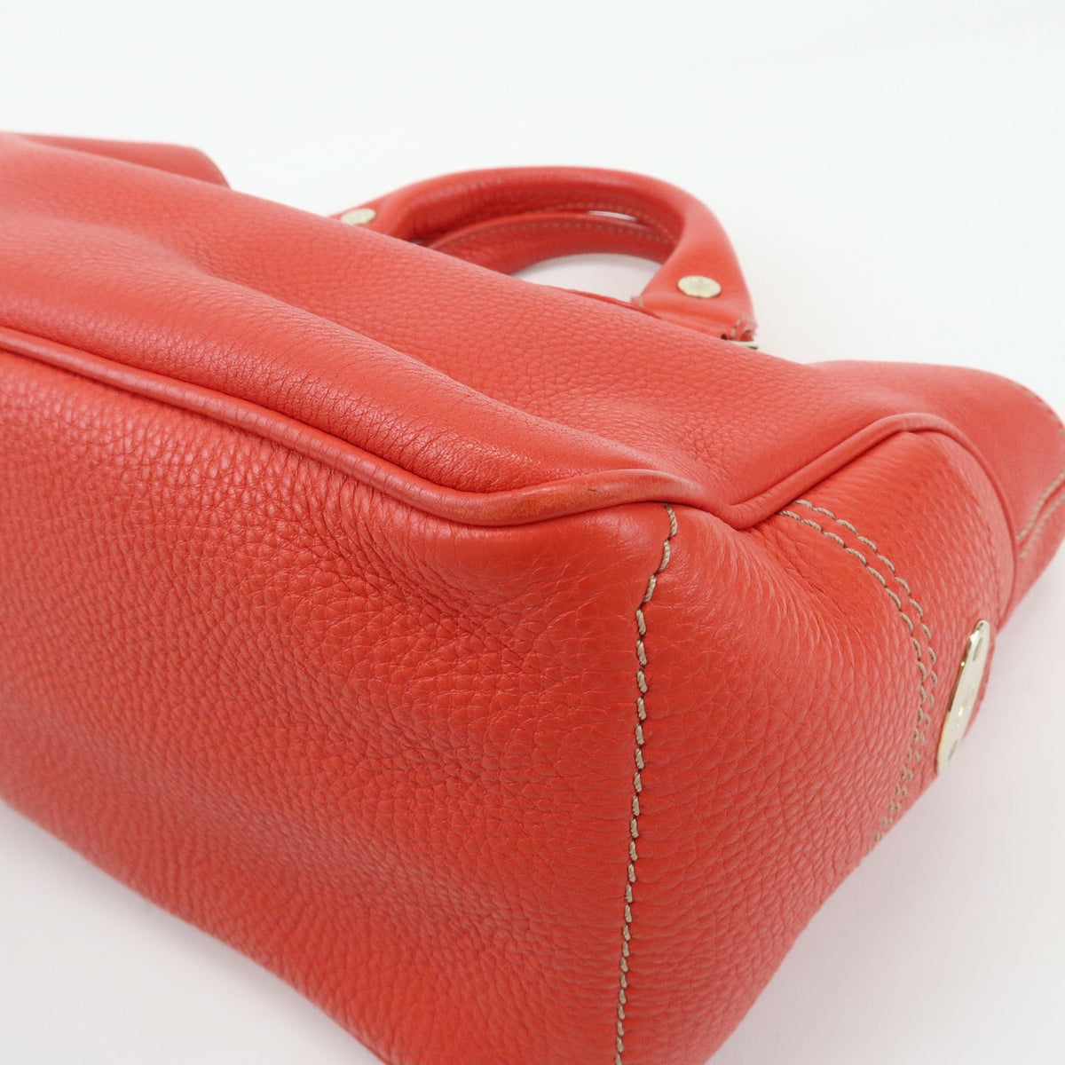 Celine Boogie Calfskin Red Leather Handbag (Pre-Owned)