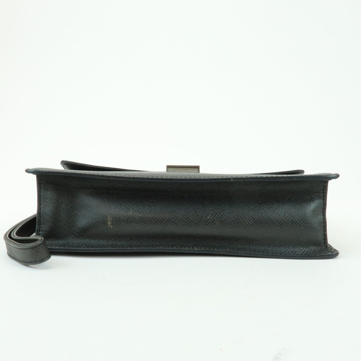 Louis Vuitton Selenga Pochette Taiga Leather Gray Leather Clutche & Pouche Bag (Pre-Owned)