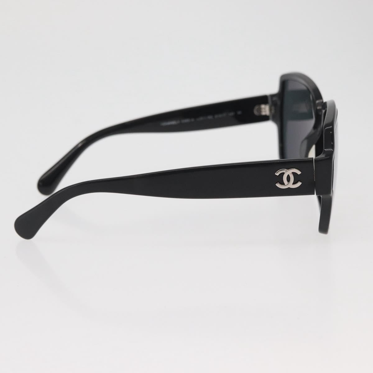 Chanel Logo Cc Plastic Black Plastic Sunglasse Accessory (Pre-Owned)
