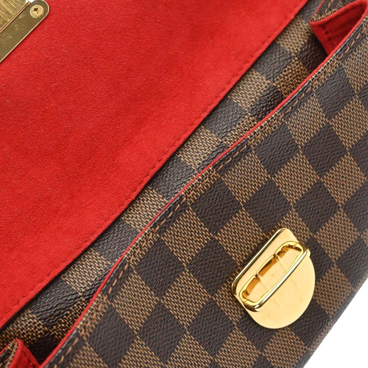 Louis Vuitton Ravello Damier Ebene Brown Canvas Shoulder Bag Bag (Pre-Owned)