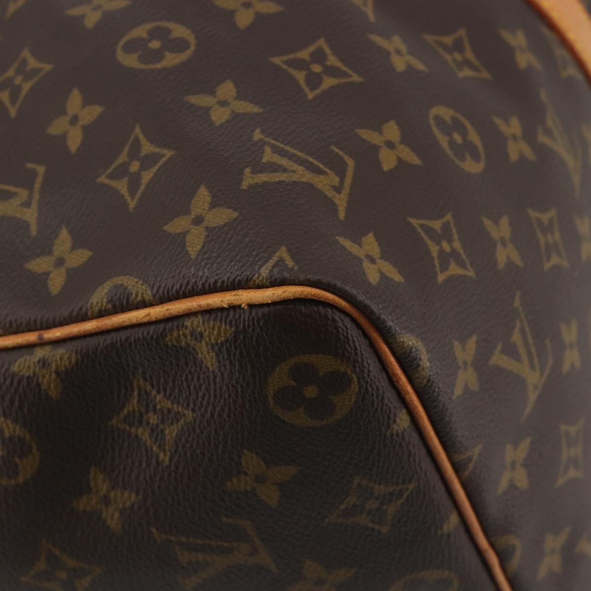Louis Vuitton Keepall Monogram Brown Canvas Travel Bag Bag (Pre-Owned)