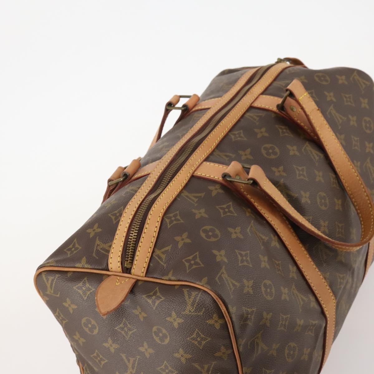 Louis Vuitton Sac Souple Monogram Canvas Brown Canvas Handbag (Pre-Owned)