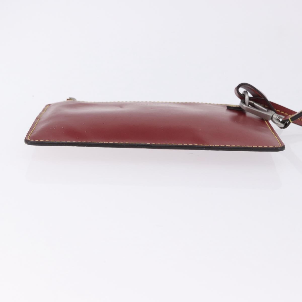 Louis Vuitton Neverfull Leather Red Leather Clutche & Pouche Bag (Pre-Owned)