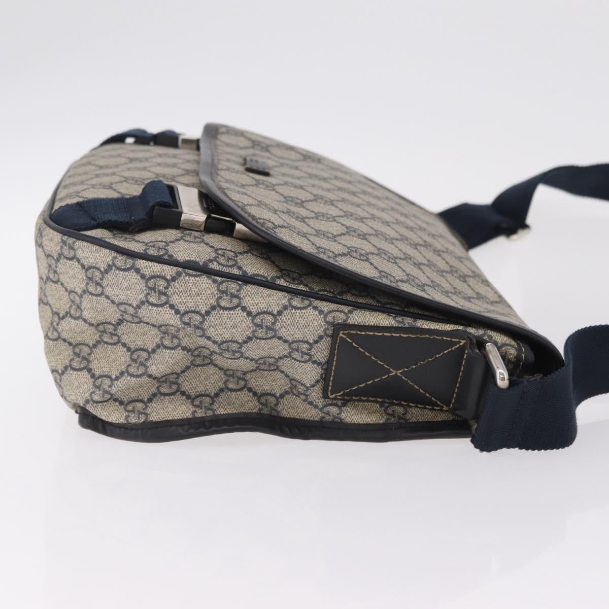 Gucci Gg Messenger Gg Coated Canvas Navy Pvc Shoulder Bag Bag (Pre-Owned)