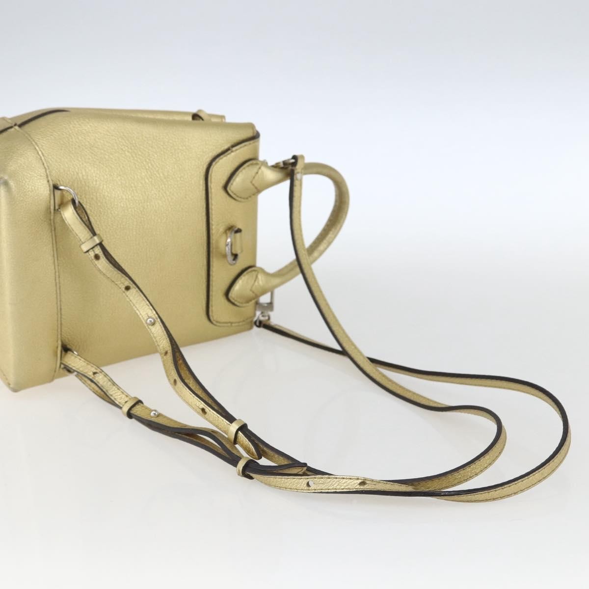 Louis Vuitton Lockme Leather Gold Leather Backpack Bag (Pre-Owned)