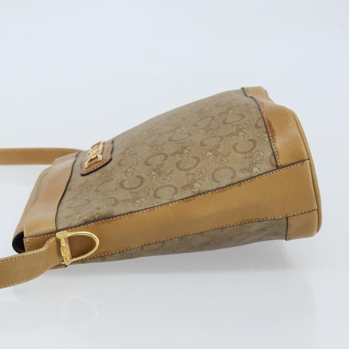 Celine C Sulky Canvas And Leather Beige Canvas Shoulder Bag Bag (Pre-Owned)