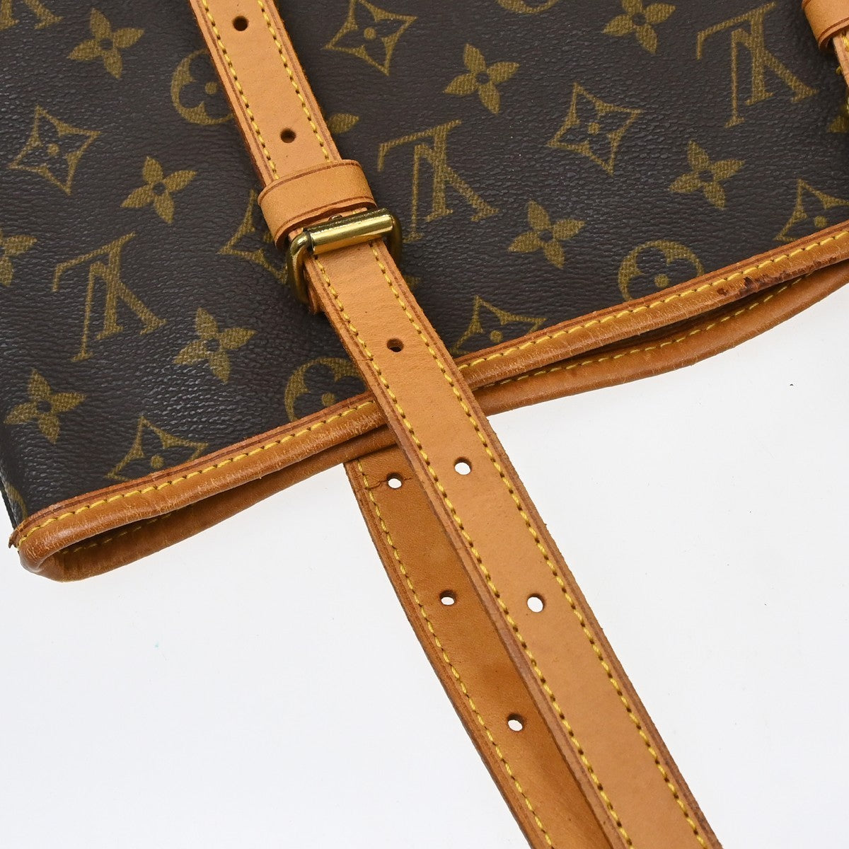 Louis Vuitton Bucket Monogram Canvas Brown Canvas Handbag (Pre-Owned)