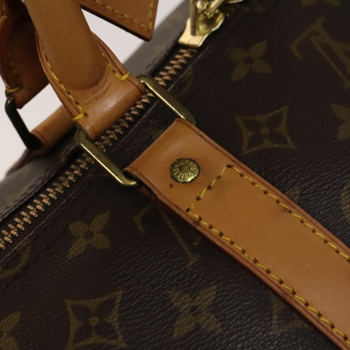 Louis Vuitton Keepall Monogram Canvas Brown Canvas Travel Bag Bag (Pre-Owned)