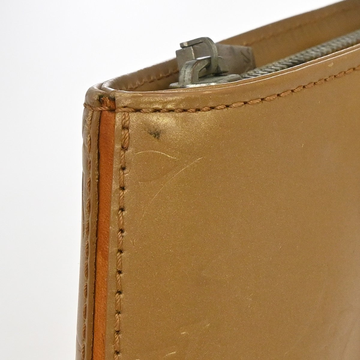 Louis Vuitton Mat Stockton Monogram Vernis Gold Patent_Leather Shoulder Bag Bag (Pre-Owned)