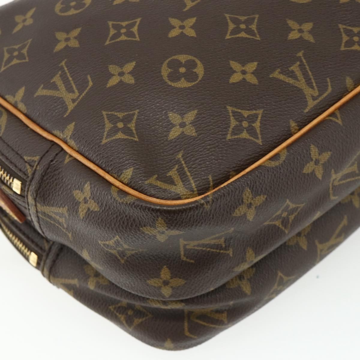 Louis Vuitton Reporter Monogram Canvas Brown Canvas Handbag (Pre-Owned)