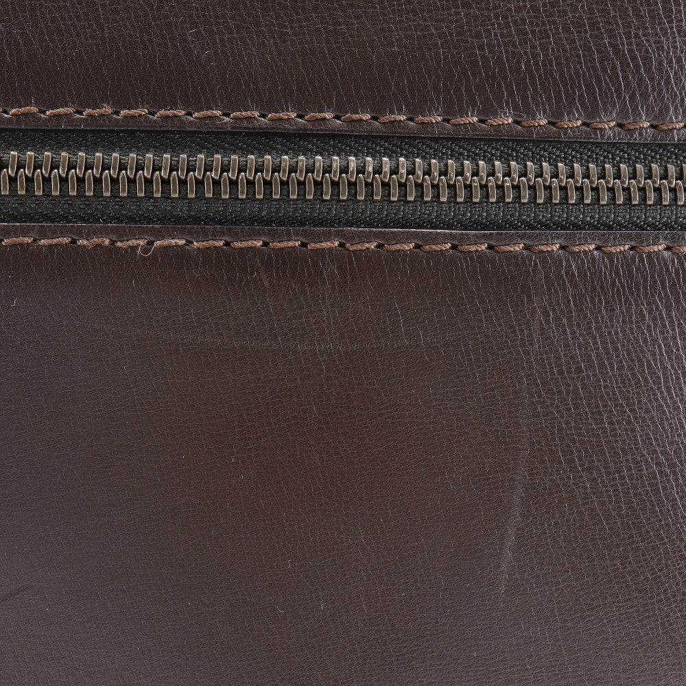 Louis Vuitton Sac Plat Utah Leather Brown Leather Shoulder Bag Bag (Pre-Owned)