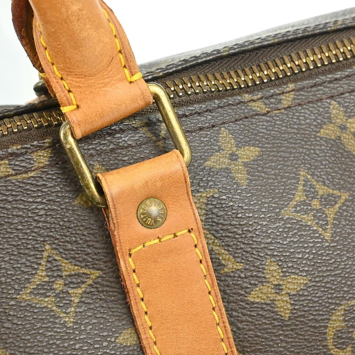 Louis Vuitton Keepall Monogram Canvas Brown Canvas Travel Bag Bag (Pre-Owned)