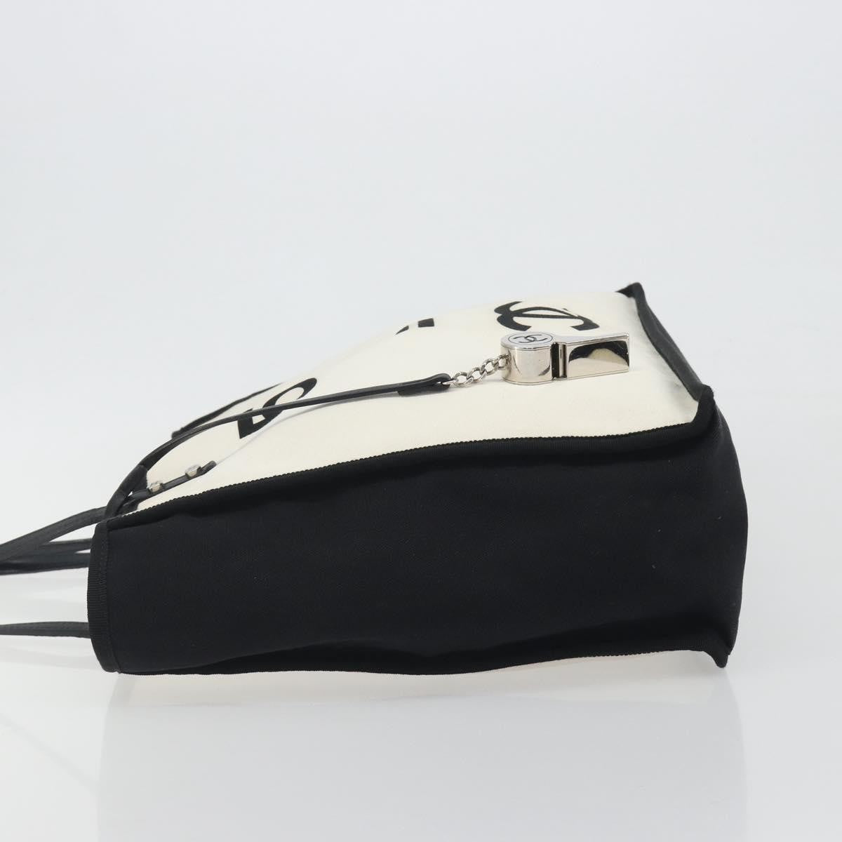 Chanel Let's Demonstrate Canvas Beige Canvas Tote Bag Bag (Pre-Owned)