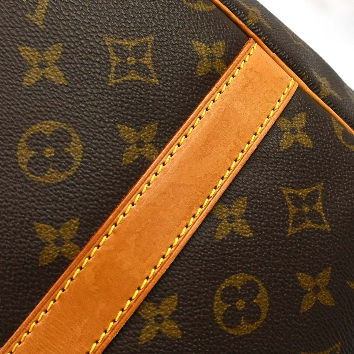 Louis Vuitton Keepall Bandouliere Monogram Canvas Brown Canvas Travel Bag Bag (Pre-Owned)