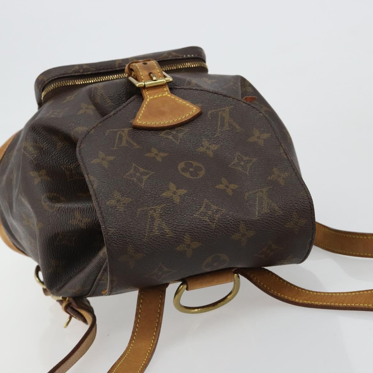 Louis Vuitton Vintage Montsouris Monogram Canvas Brown Canvas Backpack Bag (Pre-Owned)