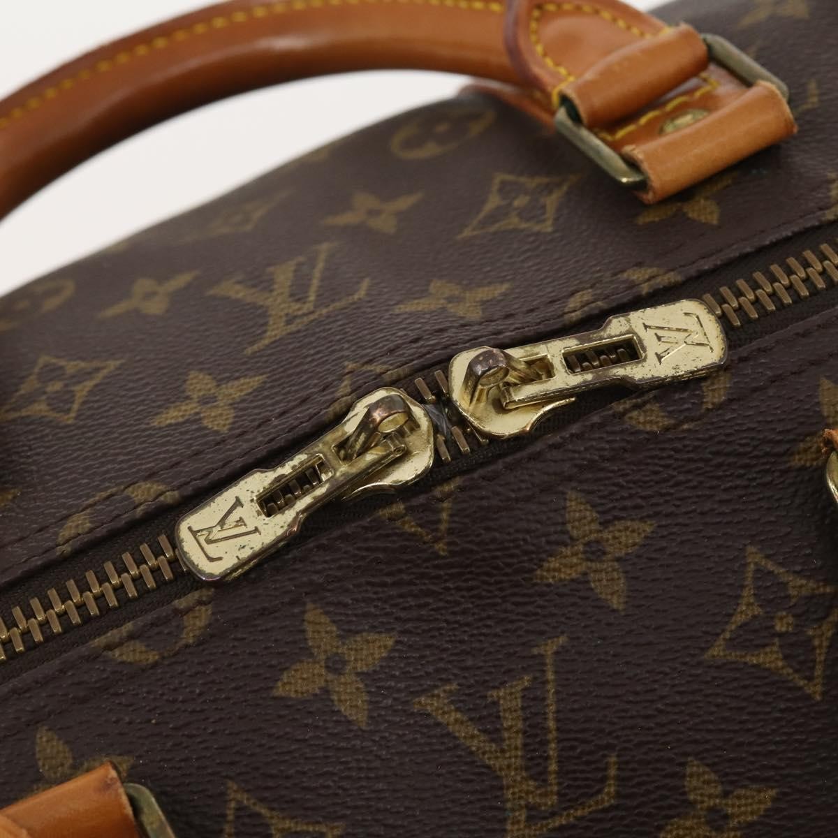 Louis Vuitton Keepall Monogram Canvas Brown Canvas Travel Bag Bag (Pre-Owned)