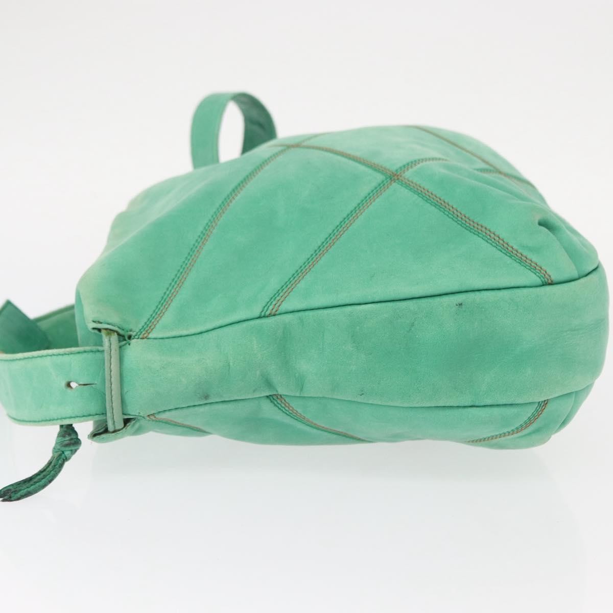 Loewe Vintage Leather Green Leather Shoulder Bag Bag (Pre-Owned)