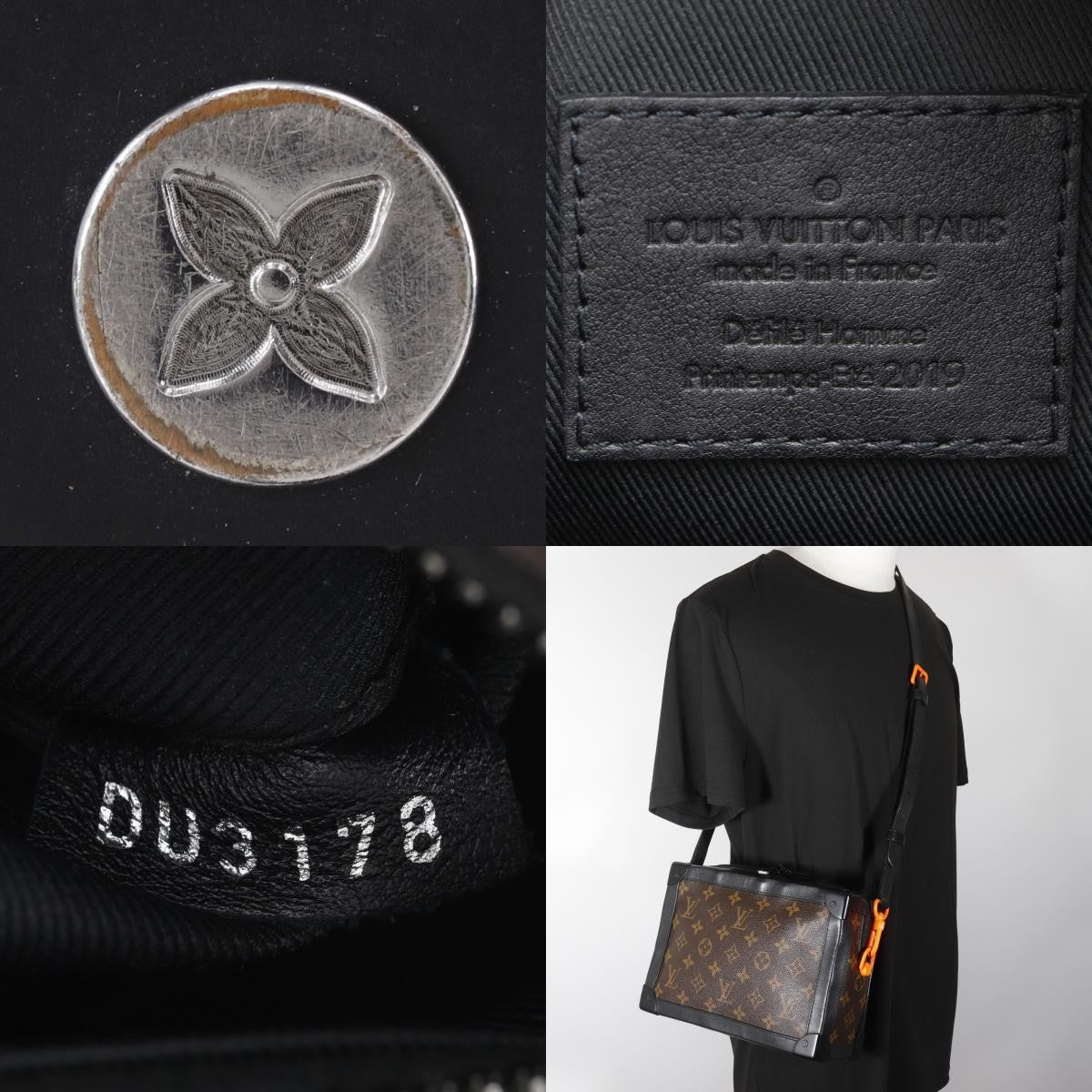 Louis Vuitton Soft Trunk Monogram Eclipse Canvas Brown Canvas Shoulder Bag Bag (Pre-Owned)