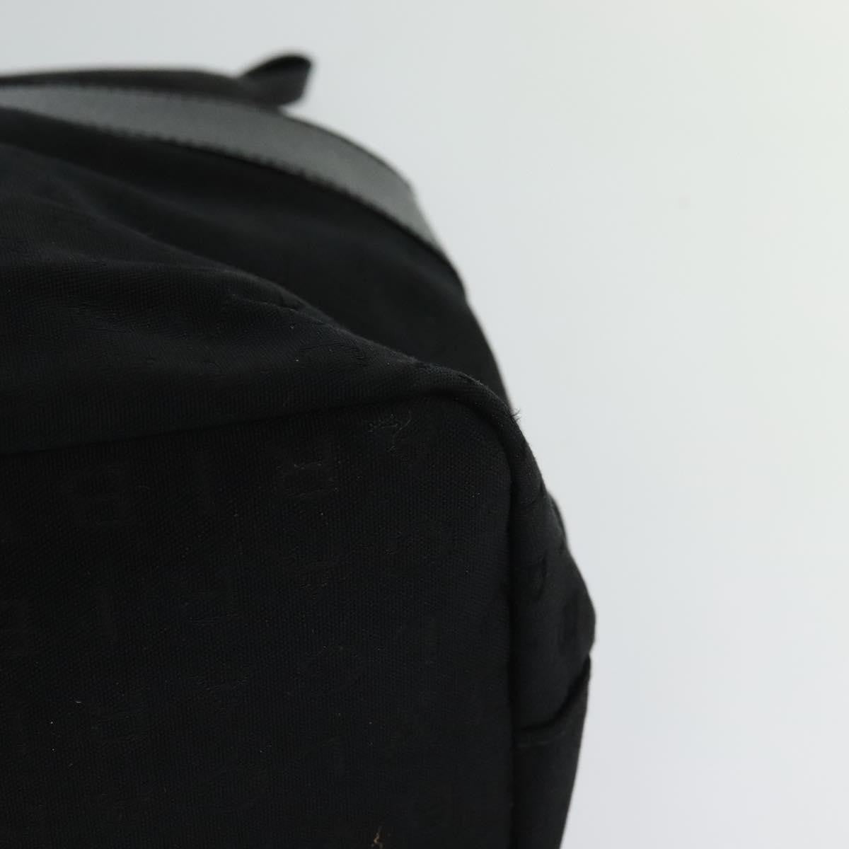 Bvlgari Logomania Canvas Black Canvas Shoulder Bag Bag (Pre-Owned)