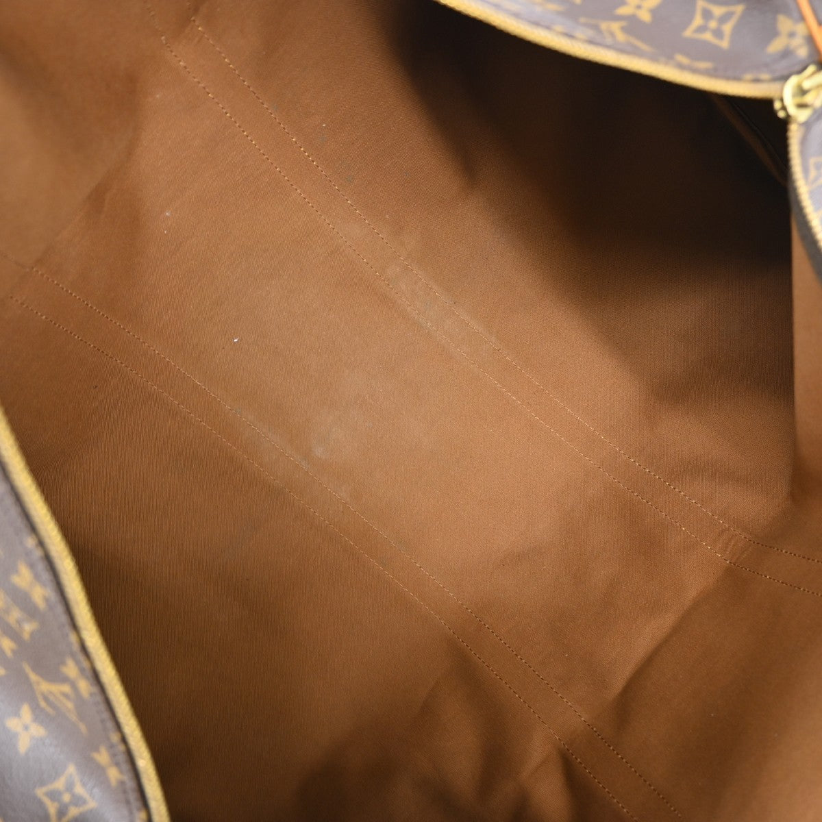 Louis Vuitton Keepall Bandoulière Monogram Brown Canvas Travel Bag Bag (Pre-Owned)
