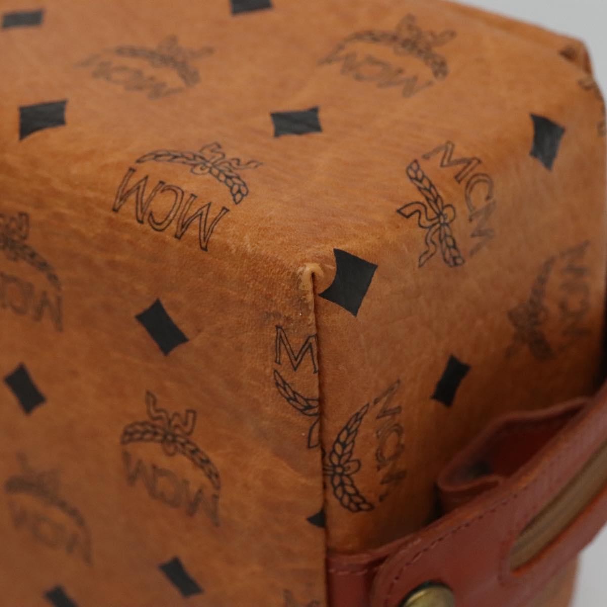 MCM Visetos Pvc Brown Pvc Clutche & Pouche Bag (Pre-Owned)