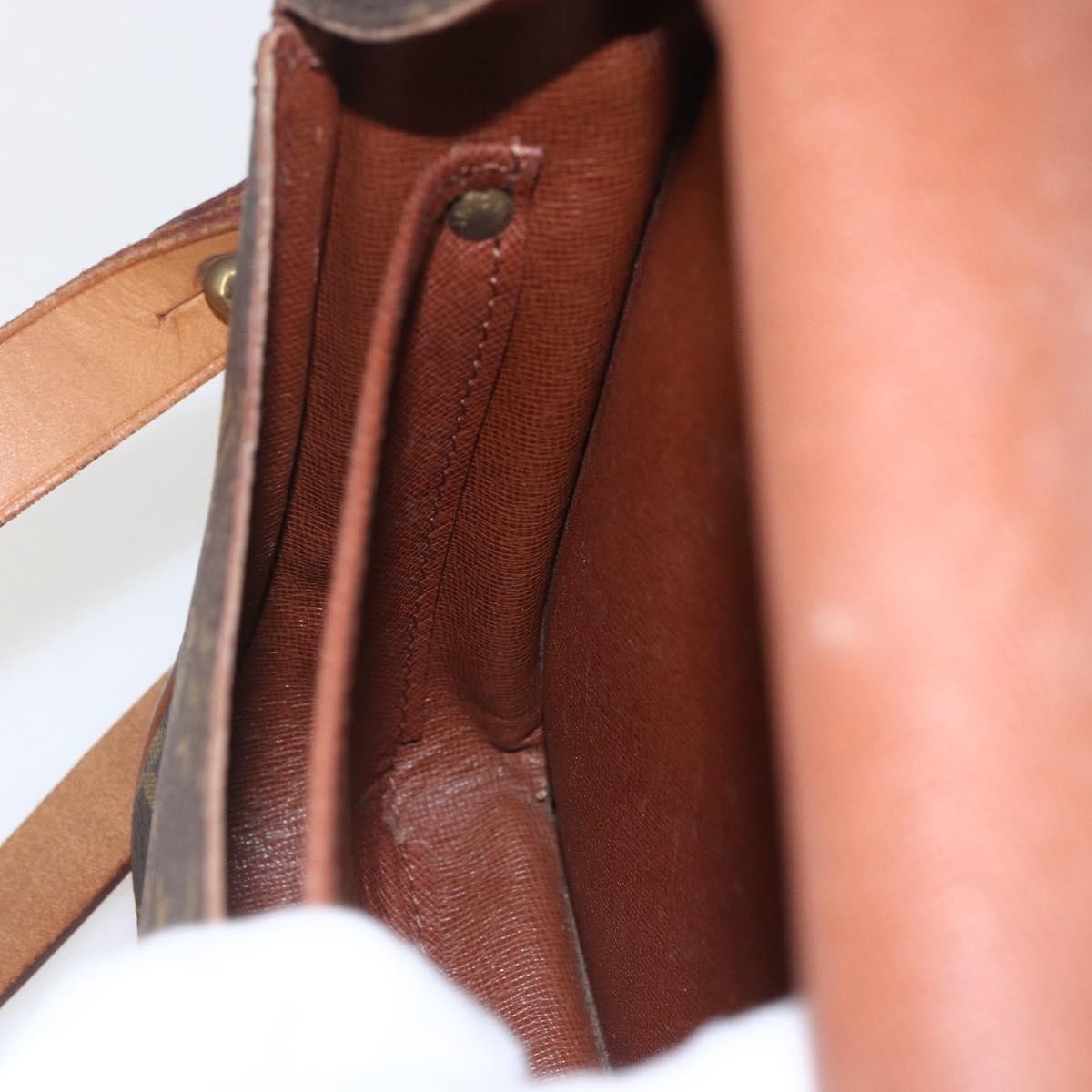 Louis Vuitton Cartouchiere Monogram Canvas Brown Canvas Shoulder Bag Bag (Pre-Owned)