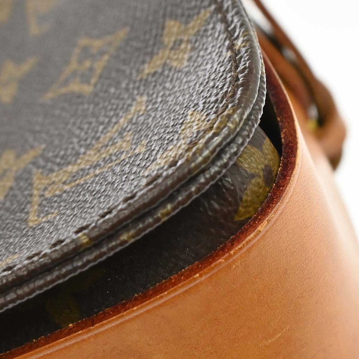 Louis Vuitton Cartouchiere Monogram Canvas Brown Canvas Handbag (Pre-Owned)