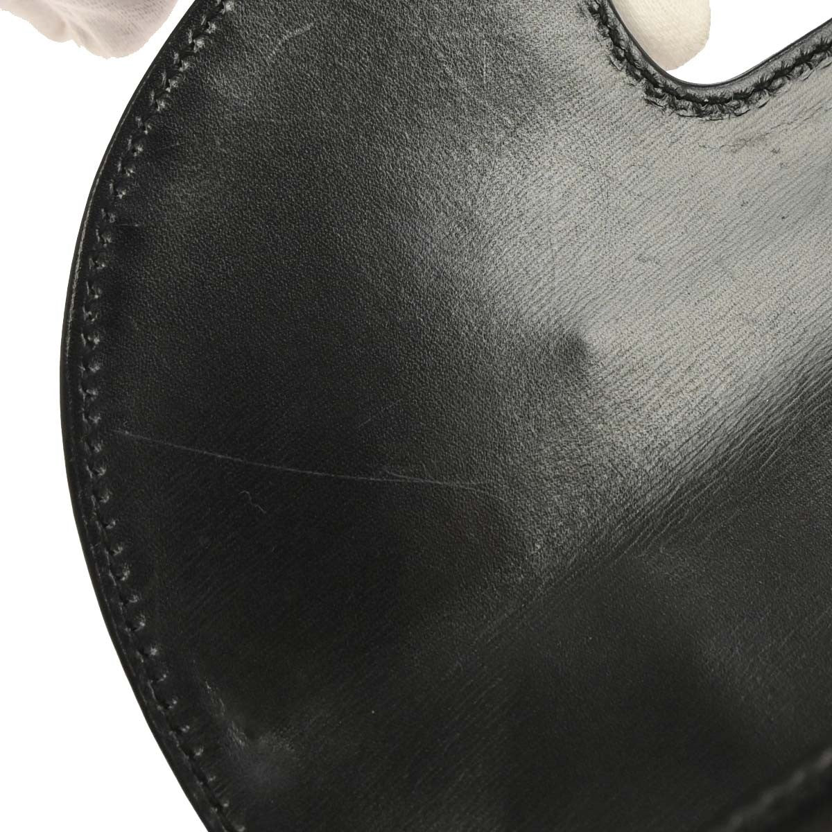 Gucci Vintage Convertible Bamboo Top Handle Leather Black Leather Handbag (Pre-Owned)