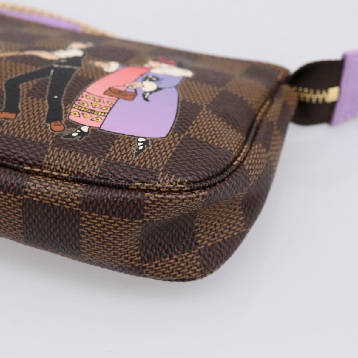 Louis Vuitton Pochette Accessoires Limited Edition Damier Brown Canvas Clutche & Pouche Bag (Pre-Owned)