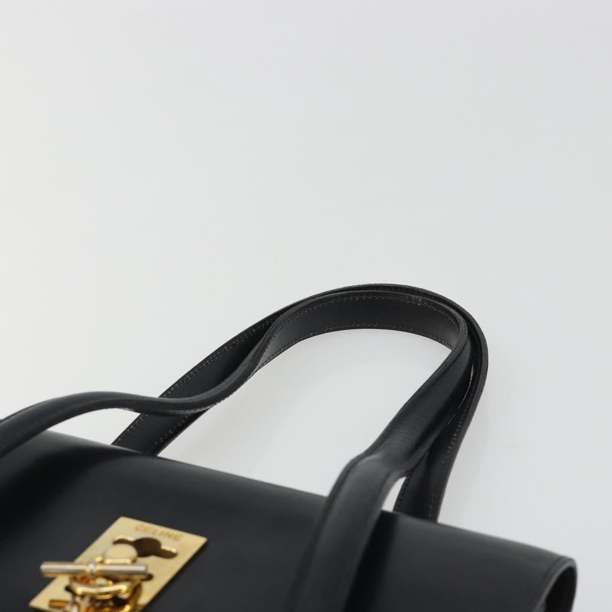 Celine Handbag Leather Black Leather Handbag (Pre-Owned)