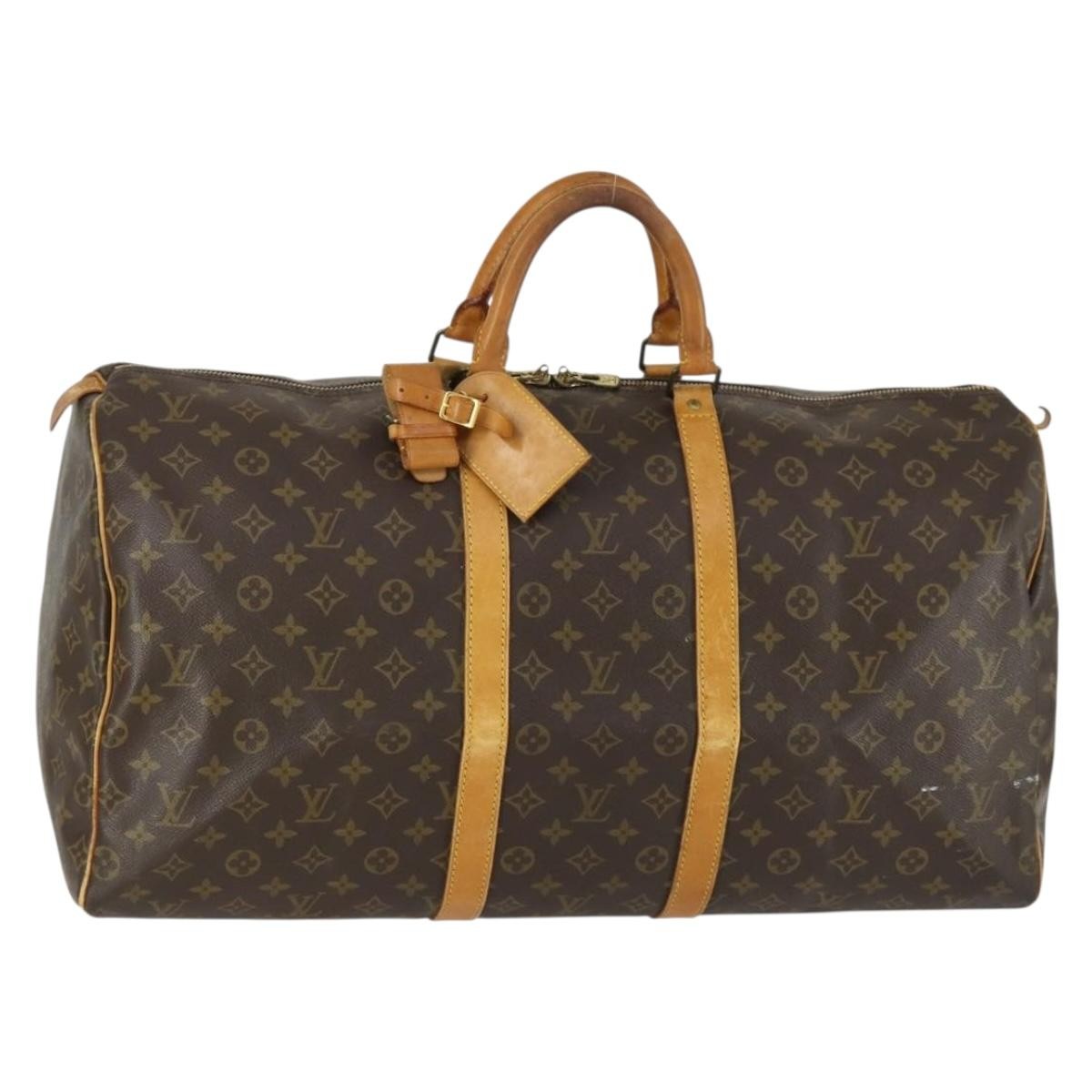 Louis Vuitton Keepall Monogram Canvas Brown Canvas Travel Bag Bag (Pre-Owned)