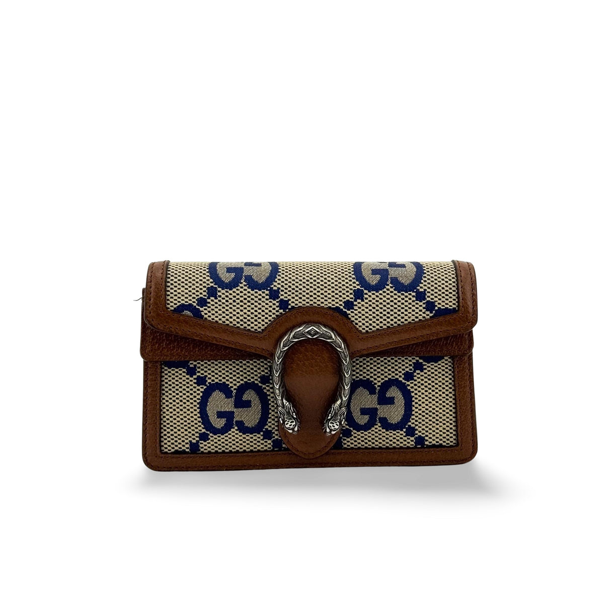 Gucci Dionysus Chain Jumbo Gg Canvas Brown Canvas Crossbody Bag Bag (Pre-Owned)
