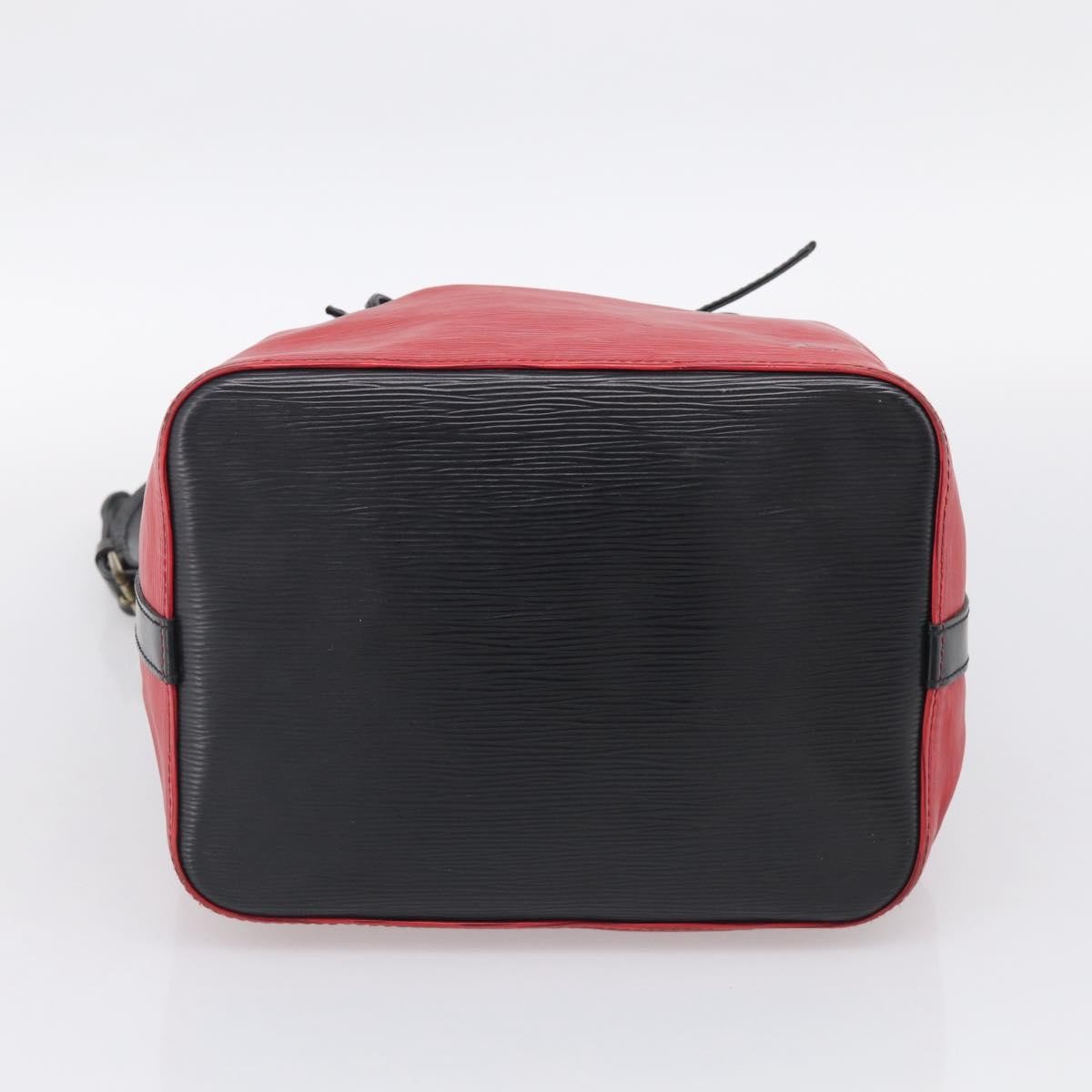 Louis Vuitton Bicolor Petit Noe Epi Leather Red Leather Handbag (Pre-Owned)