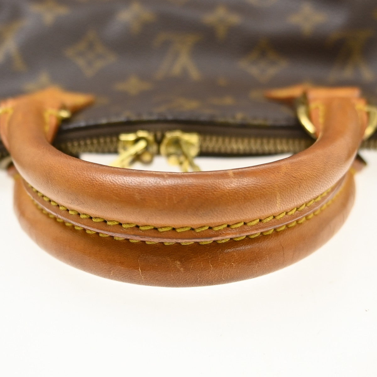Louis Vuitton Alma Monogram Canvas Brown Canvas Handbag (Pre-Owned)