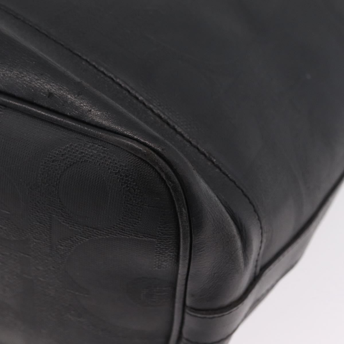Christian Dior Trotter Shoulder Canvas Black Canvas Handbag (Pre-Owned)