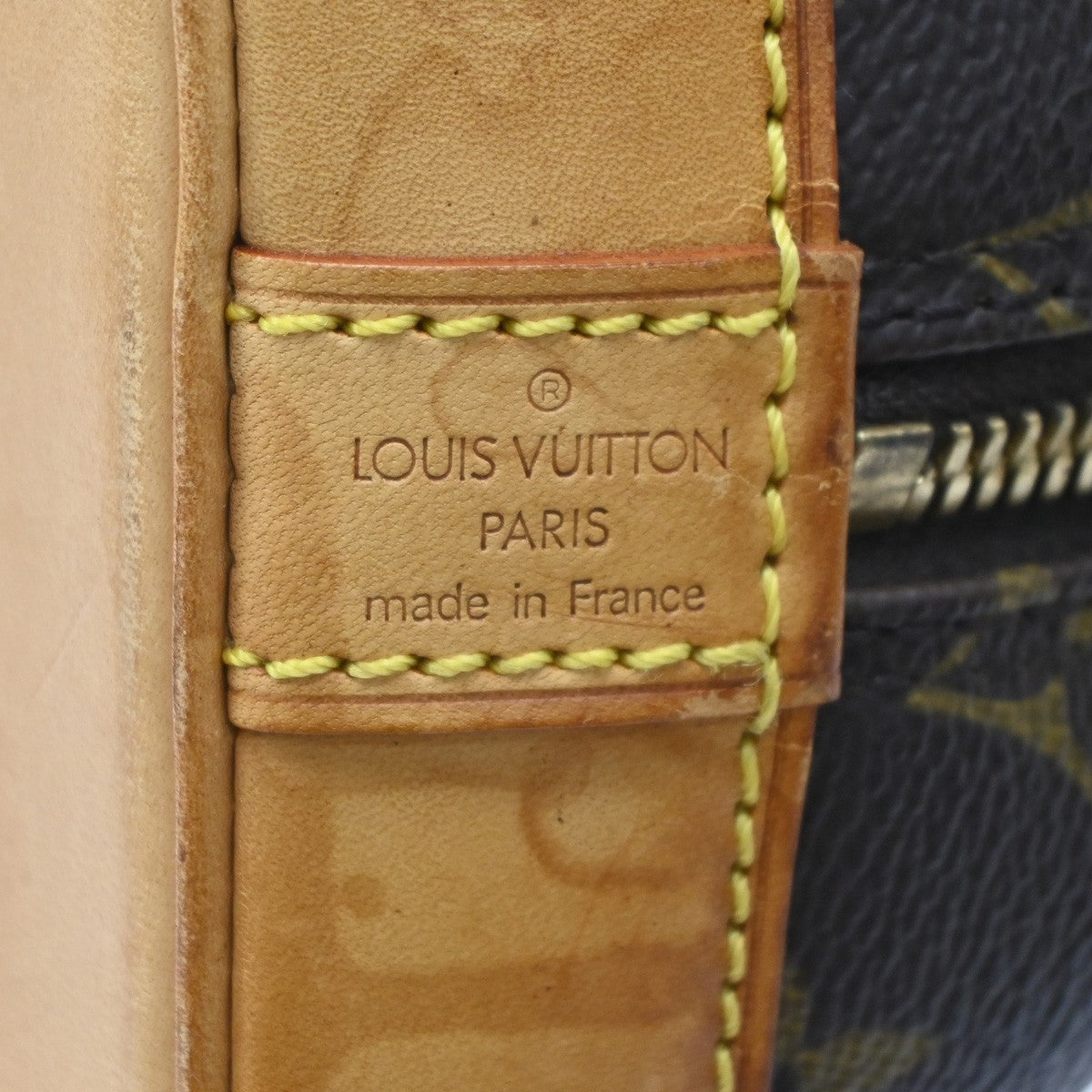 Louis Vuitton Alma Monogram Brown Canvas Handbag (Pre-Owned)